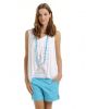 Pantalonasi turquoise de la Tissaia