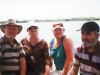 Florina Cercel, Virginia Rogin, Gheorghe Dinica si Vladimir Gaitan s-au plimbat cu salupa prin Delta Dunarii