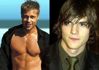 Brad Pitt, glume pe seama lui Ashton Kutcher si aniversarea gemenilor