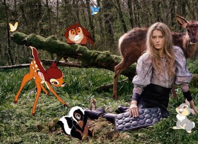 Stella McCartney l-a ales pe Bambi pentru a adauga o nota de inocenta colectiei toamna-iarna 2009-2010!