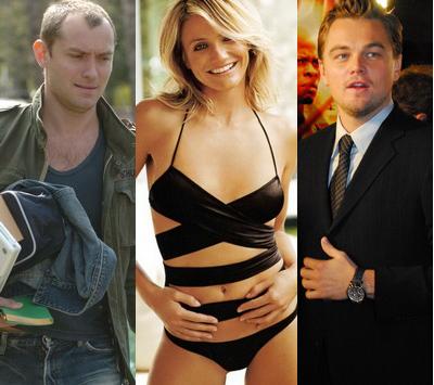 Cameron Diaz, Leonardo DiCaprio si Jude Law, un triunghi amoros!