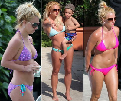 Britney Spears, a treia zi in bikini!