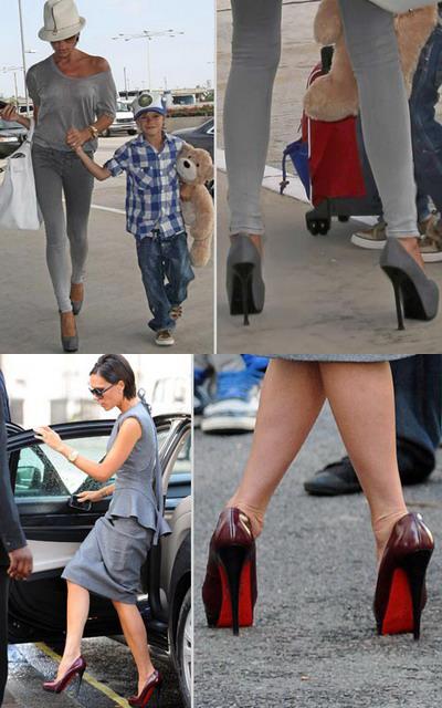 Victoria Beckham, dependenta de tocuri foarte inalte! FOTO!