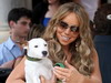 Cainele lui Mariah Carey a murdarit-o de pipi, exact inainte ca ea sa urce pe scena!