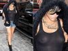 Rihanna, cu piercing-ul din sfarcul drept la vedere