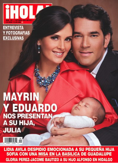 Eduardo Santamarina si Mayrin Villanueva au aparut pe coperta revistei Hola! impreuna cu fetita lor!