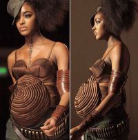 Jourdan Dunn a defilat insarcinata pe catwalk pentru Jean Paul Gaultier!