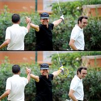 Gaseste diferenta! UPDATE! Ati ghicit! Manerul crosei de golf este mai scurt in imaginea de jos!