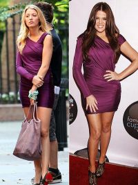 Blake Lively versus Khloe Kardashian: Cine arata mai bine in rochie mov?