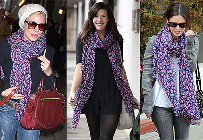 Sienna Miller, Liv Tyler si Rachel Bilson: Cui ii sta mai bine cu esarfa cu imprimeu leopard de la Louis Vuitton?