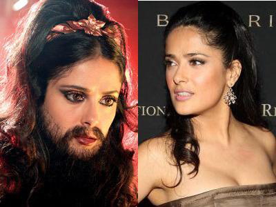 Ghici cine este femeia cu barba! UPDATE! Ati ghicit! Este Salma Hayek!