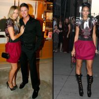 Rihanna versus Lara Bingle: Cui ii sta mai bine in tinuta Louis Vuitton?