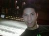 Christian Chavez in studioul de inregistrari din Italia