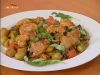 Legume la tigaie cu peste prajit