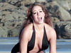 Mariah Carey, cu sunculitele pe plaja! FOTO!