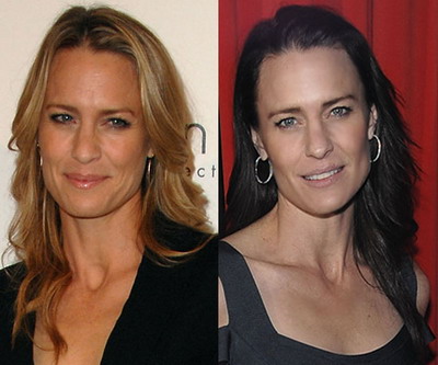 Robin Wright si-a schimbat look-ul dupa divort! Iti place mai mult blonda sau bruneta?