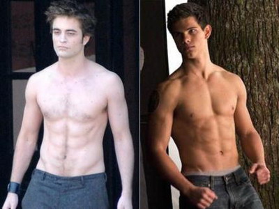 Robert Pattinson il invidiaza pe Taylor Lautner pentru muschii sai lucrati la sala de fitness!