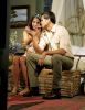 Genesis Rodriguez si Christian Meier, dupa ce au terminat scena in care se bateau cu orez cu lapte