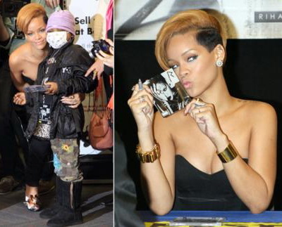 Rihanna umbla goala prin casa!