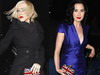 Christina Aguilera si Dita Von Teese, doua americance care poarta steagul britanic... pe o poseta Alexander McQueen!