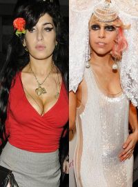 Amy Winehouse si Lady Gaga, cele mai bizare vedete din 2009