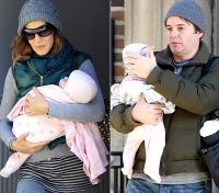 Sarah Jessica Parker si Matthew Broderick, la plimbare cu gemenele lor