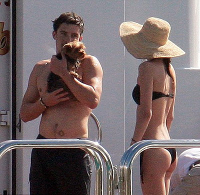 Orlando Bloom si Miranda Kerr se bronzeaza in Caraibe la inceput de an! GALERIE FOTO!