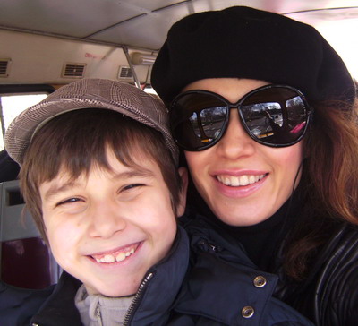 In vacanta de iarna, Alina Chivulescu si fiul ei, Michael, s-au intalnit cu Mos Craciun la Disneyland!