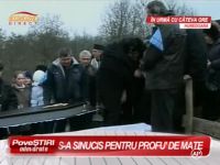  Eleva care s-a sinucis din iubire pentru profesorul de matematica a fost condusa pe ultimul drum! VIDEO
