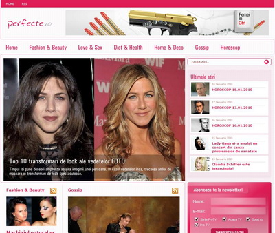 IBU Pro Tv a lansat  www.perfecte.ro, un site dedicat exclusiv femeilor