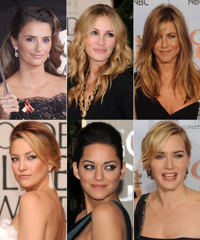 Iti plac coafurile celebritatilor prezente la Golden Globe Awards 2010? FOTO!