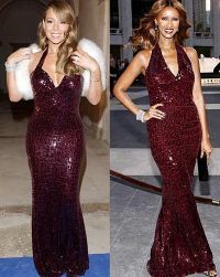Mariah Carey versus Iman! Cui ii sta mai bine in rochia de la Donna Karan?