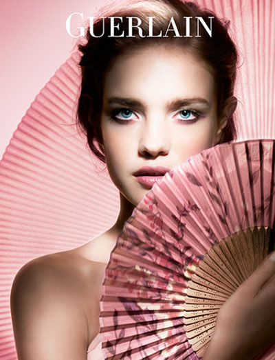 Natalia Vodianova iti propune un machiaj de primavara in tonuri proaspete de roz si violet de la Guerlain! FOTO!