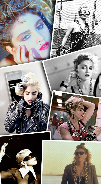 Lady GaGa s-a inspirat din stilul Madonnei pentru videoclipul piesei "Telephone"! FOTO