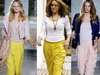 Trend Alert! Kylie Minogue adora pantalonii trei sferturi cu capse in partile laterale de la Emilio Pucci! Tie cum ti se par?