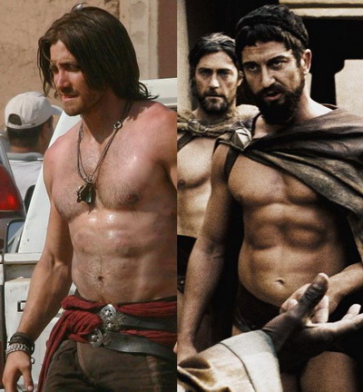 Jake Gyllenhaal – „Prince of Persia” VERSUS Gerard Butler - Regele Spartei! Care e cel mai sexy erou cu muschi? GALERIE FOTO