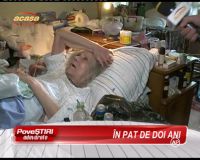 O batrana de 80 de ani e prizoniera propriului pat si traieste in conditii infioratoare - VIDEO