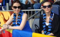 Adela Popescu si sotia lui Cristi Chivu i-au facut galerie fotbalistului la  finala Champions League - FOTO