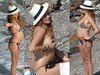 Paulina Rubio isi arata burtica pe plaja – GALERIE FOTO