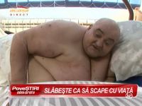 Cel mai greu barbat din Romania - 360 Kg - a inceput un program drastic de slabire - VIDEO