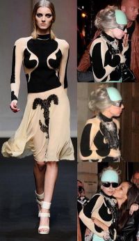 Lady GaGa poarta o tinuta creata de Ingrid Vlasov! FOTO&VIDEO