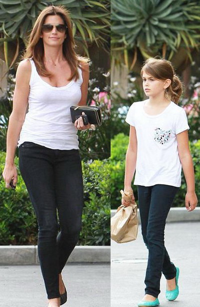 Cindy Crawford in miniatura – fiica top modelului seamana perfect cu mama sa!