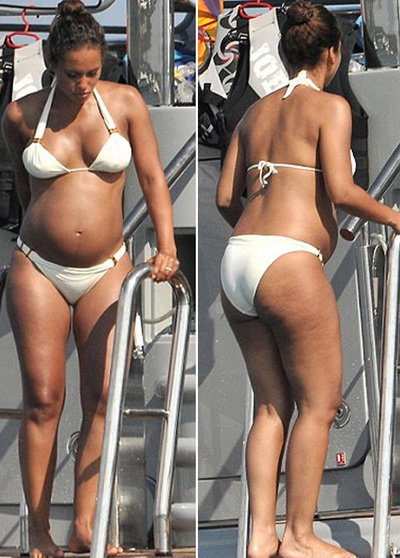  Alicia Keys, sexy cu burtica la soare FOTO