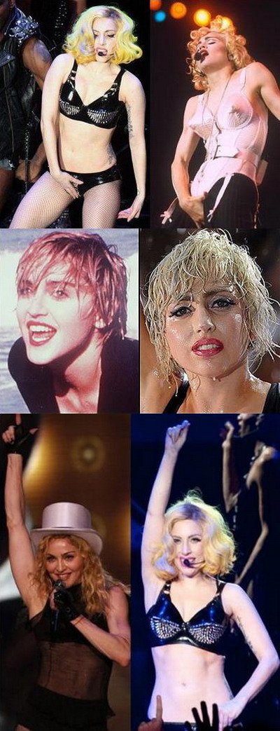 Lady GaGa se inspira adesea din stilul Madonnei! Vezi dovezi FOTO!