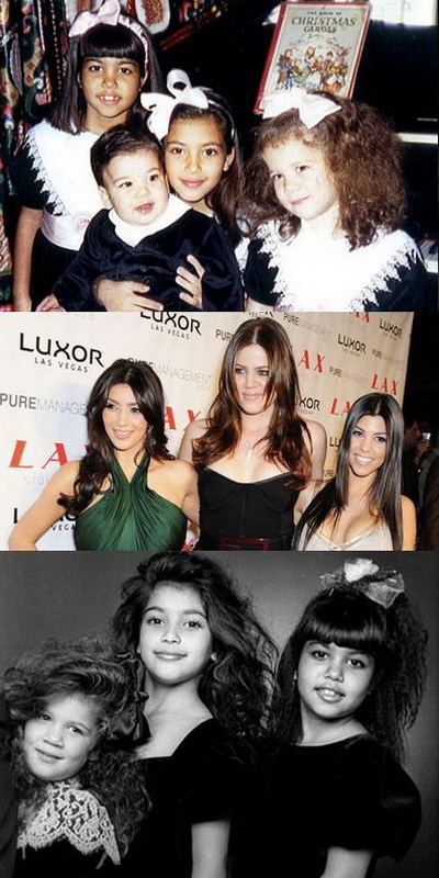 Vezi cum aratau surorile Kardashian in copilarie – GALERIE FOTO 