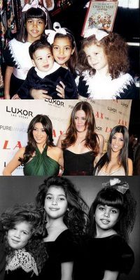 Vezi cum aratau surorile Kardashian in copilarie – GALERIE FOTO 