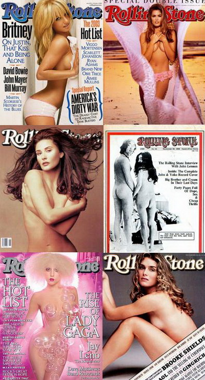 Celebritati care au acceptat sa pozeze dezbracate pe coperta revistei Rolling Stone – GALERIE FOTO