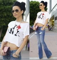  Inna relanseaza moda tricourilor cu vedere la buric  