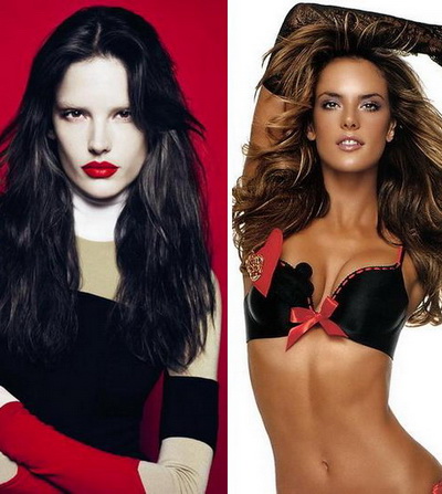  Alessandra Ambrosio - bruneta si nebronzata. Cum iti place mai mult?