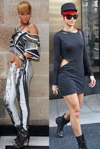 Rihanna, fashionista sexy chiar si cand se imbraca casual - GALERIE FOTO